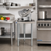 Thumbnail image #2 for Comstock-Castle 24-Inch Wide x 30-Inch Deep x 24-Inch High Equipment Stand with Stainless Steel Top and Galvanized Base