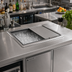 Thumbnail image #2 for Advance Tabco Bar King Supreme Drop-In Insulated Ice Bin with Sliding Cover, 50 lb Capacity