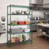 Thumbnail image #2 for Eagle Group Valu-Gard 4-Tier Wire Shelving Starter Unit, 60W x 24D x 74H, Green Epoxy