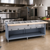 Thumbnail image #2 for Thurmaduke G-6-CBPG 6-Pan Full-Size Gas Dry Heat Steamtable Unit with Paint Grip Steel Base