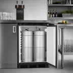Thumbnail image #3 for Summit Commercial SBC54OSBIADANK Outdoor ADA Kegerator, Built-In/Freestanding, Dual Tap, 304 Stainless Steel, 2 x 1/6-Barrel Keg Capacity