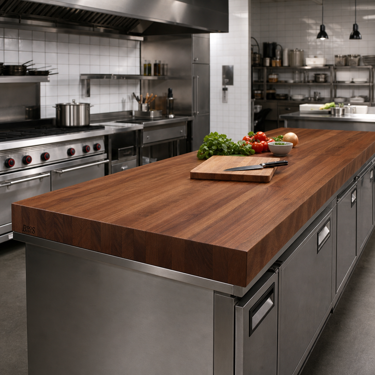 Product image #2 for Boos Block American Black Walnut Edge Grain Kitchen Countertop, 132 x 32 x 3 Inches