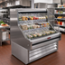Thumbnail image #2 for Howard-McCray Ovation Series 75-Inch Curved Open Merchandiser, 44-Inch High, Remote Refrigeration, Stainless Steel