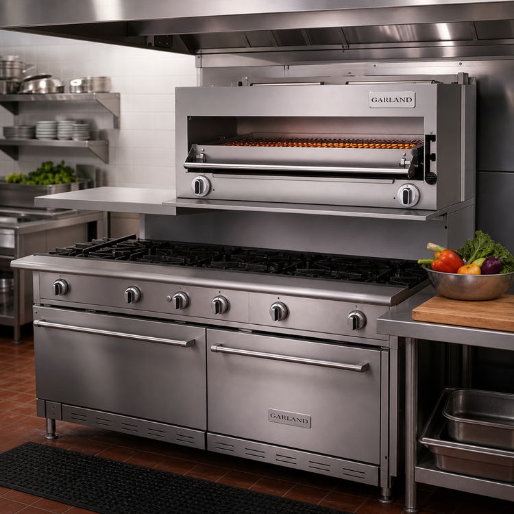 Product image #2 for Garland G Starfire Pro G-Series Gas Infrared Range-Mount Salamander Broiler for G60 Range, 59-1/16-Inch Wide, 40,000 BTU