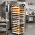 Thumbnail image #2 for Adamatic Roll-In Oven Rack, A-Style Lift, 12-Pan Capacity for 18 x 26-Inch Pans, Single Side Load