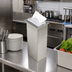 Thumbnail image #2 for San Jamar Classic In-Counter Interfold Napkin Dispenser, 450+ Capacity, Clear Faceplate, Stainless Steel Body