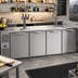 Thumbnail image #2 for True 4-Section Refrigerated Draft Bar Cooler with 2 Beer Columns, Stainless Steel, 108-Inch
