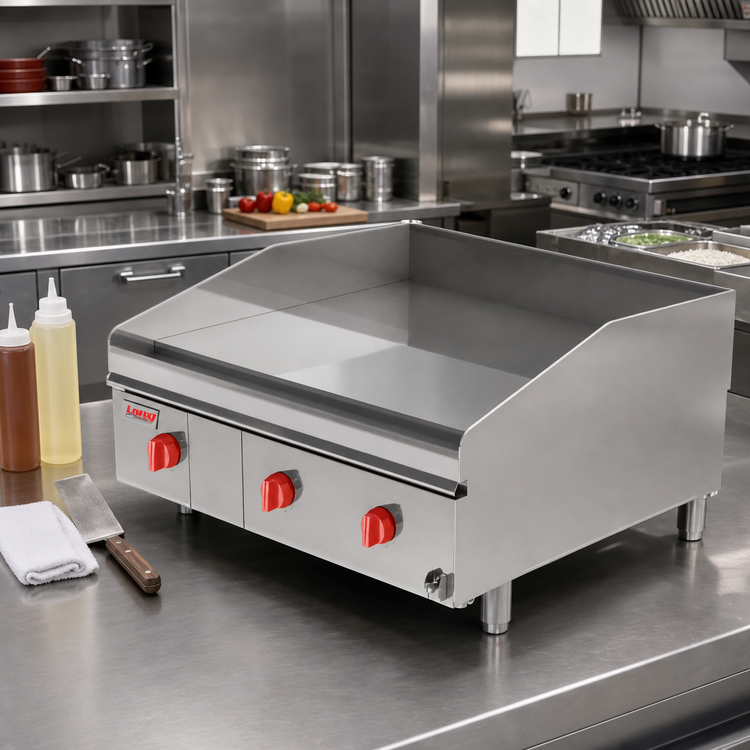 Product image #2 for Lang LG Series 60-Inch Gas Countertop Griddle, Extended Depth, Solid State Controls