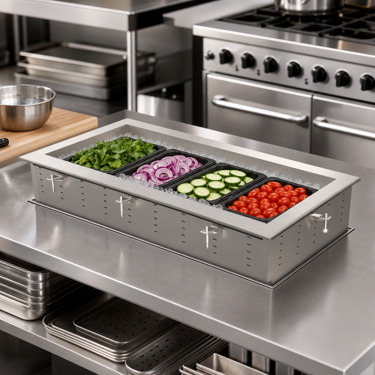 Product image #2 for Vollrath Drop-In Non-Refrigerated Cold Pan, 1-Pan, 15 x 26 Inches