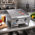 Thumbnail image #2 for Comstock-Castle 36-Inch Countertop Gas Griddle with Fully Grooved Steel Plate and Thermostat Controls