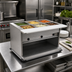 Thumbnail image #2 for Spec-Master 6-Well Electric Portable Hot Food Table with Poly Cutting Board