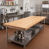 Thumbnail image #2 for John Boos Northern Hard Rock Maple Edge Grain Flat Wood Bakers' Table Top, 108 x 36 x 2-1/4 Inches