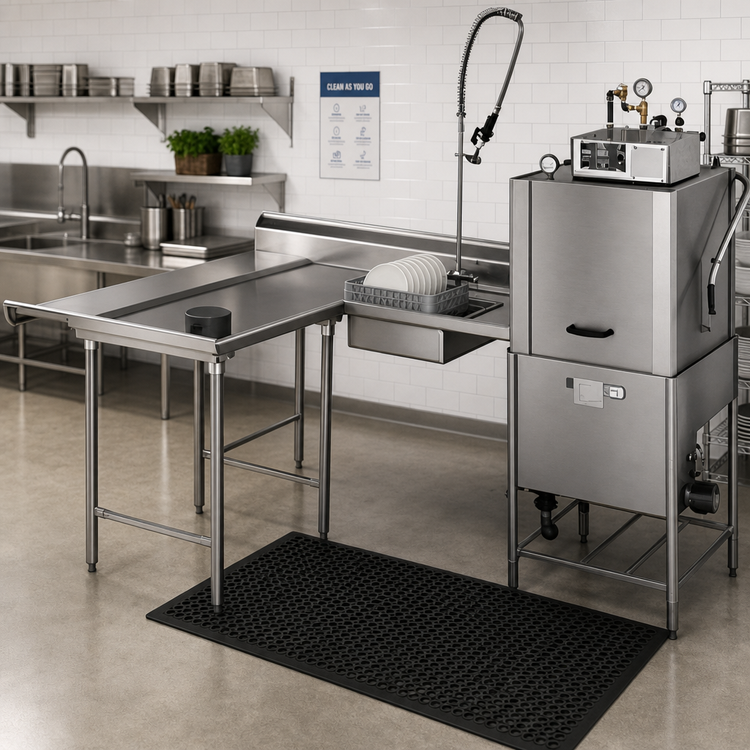 Product image #2 for Eagle Group SDTLL-120-16/4 Island Soiled Dishtable with Dish Landing Shelf
