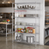 Thumbnail image #2 for Metro Super Erecta Stationary Starter Wire Shelving Unit, 72W x 24D x 74H, 5 Shelves, Brite Finish