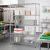 Thumbnail image #2 for Eagle Group 4-Tier Starter Wire Shelving Unit, 36 x 21 x 63 Inches, Chrome-Plated Finish