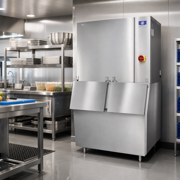 Product image #2 for Manitowoc Indigo NXT SpaceMaker Marine Dice Cube Ice Maker, 48 Inch Wide, Water-Cooled, Self-Contained