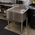 Thumbnail image #3 for BK Resources Freestanding Underbar Stainless Steel Drain Board with Included Drain, 24 x 21-1/4 x 32-1/2 Inches