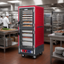Thumbnail image #2 for Metro C5 3 Series Mobile Full Height Heated Holding Cabinet with Dutch Clear Polycarbonate Doors and Universal Wire Slides