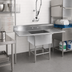 Thumbnail image #2 for Eagle Group Spec-Master FN Series 14-Gauge Stainless Steel 1-Compartment Commercial Sink with 36-Inch Left Drainboard, 55-1/2 Inch Wide