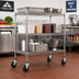 Thumbnail image #2 for Advance Tabco Special Value Series 5-Inch Swivel Rubber Stem Casters for Wire Shelving, 4-Pack