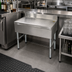 Thumbnail image #2 for Advance Tabco Underbar Basics Free-Standing Stainless Steel Underbar Drainboard, 12