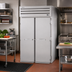 Thumbnail image #2 for True Spec Series Two-Section Self-Contained Roll-Thru Reach-In Refrigerator, 89 Inch High, Stainless Steel