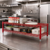 Thumbnail image #2 for Eagle Group QuadTruss 2-Tier Front Case Merchandise Wire Shelving Unit, 42 x 14 x 14 Inches, Red Epoxy