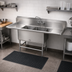 Thumbnail image #2 for John Boos Pro-Bowl 2-Compartment Stainless Steel Sink with Left and Right Drainboards, 83-1/4 Inch Overall