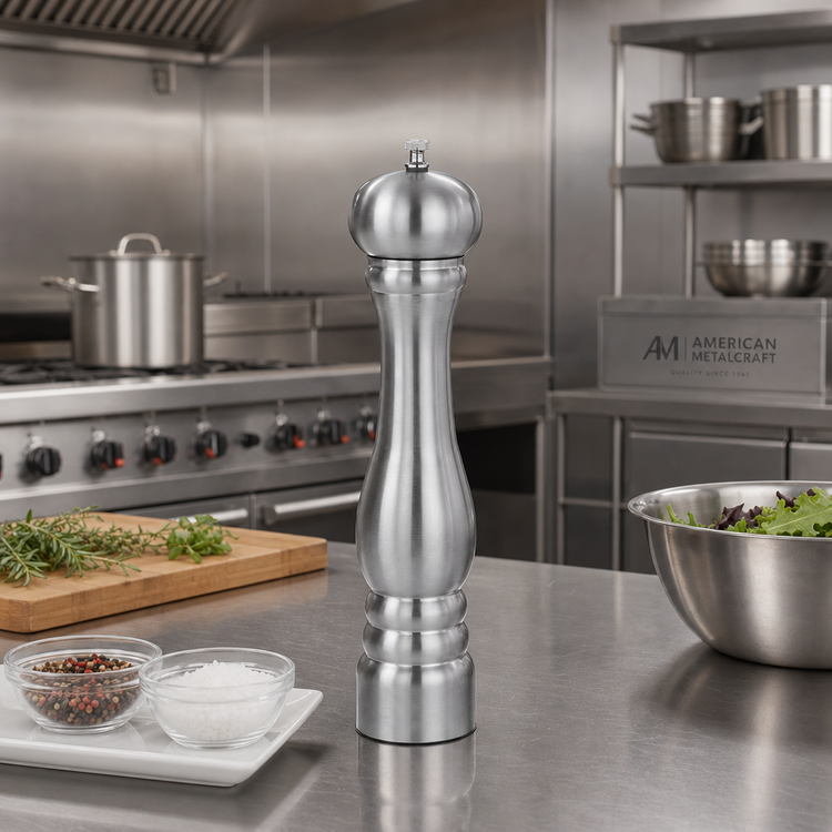 Product image #2 for American Metalcraft Stainless Steel 12-Inch Pepper Mill