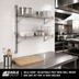 Thumbnail image #2 for Eagle Group Valu-Gard Adjustable Post Wire Wall Mount End Unit Kit for 14-Inch Shelves