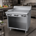 Thumbnail image #2 for Garland Cuisine Heavy Duty 36-Inch Gas Griddle Top Range with Thermostatic Controls and Storage Base