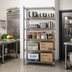 Thumbnail image #2 for EAGLEbrite 5-Tier Add-On Wire Shelving Unit with QuadTruss Design, 36W x 18D x 86H, Zinc Finish