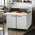 Thumbnail image #2 for Turbo Air PRO Series Two-Section Mega Top Sandwich/Salad Prep Table with Slide Lid and Rear-Mounted Self-Contained Refrigeration