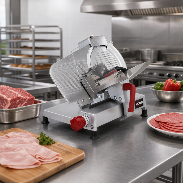 Product image #2 for Axis AX-S10 Ultra 10-Inch Manual Gravity Feed Countertop Meat Slicer