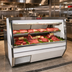 Thumbnail image #2 for Howard-McCray 34N Series Double Duty Red Meat Remote Service Case, 72 Inch Wide, Straight Glass Front, White Finish, LED Lighting