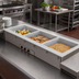 Thumbnail image #2 for Vollrath Short-Side 3-Pan Drop-In Hot Well with Marine-Grade Wells, Infinite Controls, Auto-Fill and Manifold Drain, 208-240V