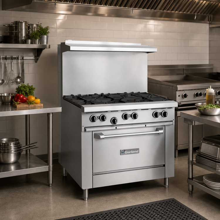 Product image #2 for Garland US Range U Series 36-Inch Commercial Gas Range with 6 Open Burners and Standard Oven