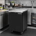 Thumbnail image #2 for Beverage-Air One-Section Solid Door Back Bar Refrigerator, 24-Inch Wide, 7.66 Cu. Ft., Stainless Steel Top, Black Exterior