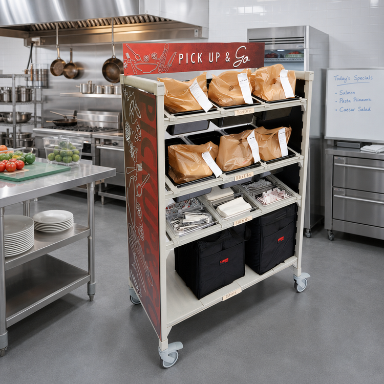 Product image #2 for Camshelving Premium 5-Tier Mobile Flex Station, 24 x 48 x 75 Inches, Speckled Gray