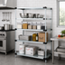 Thumbnail image #2 for Quantum Solid Shelving Starter Kit, 54W x 21D x 74H, 4-Shelf Stationary Unit