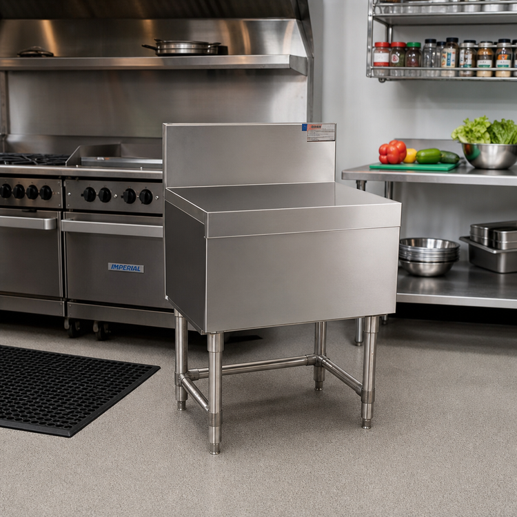 Product image #2 for Eagle Group Spec-Bar 12-Inch x 24-Inch 304 Stainless Steel Filler Board