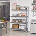 Thumbnail image #2 for Cambro Camshelving Elements XTRA 30-Inch Wide x 21-Inch Deep x 84-Inch High 4-Shelf Stationary Add-On Polymer Shelving Unit