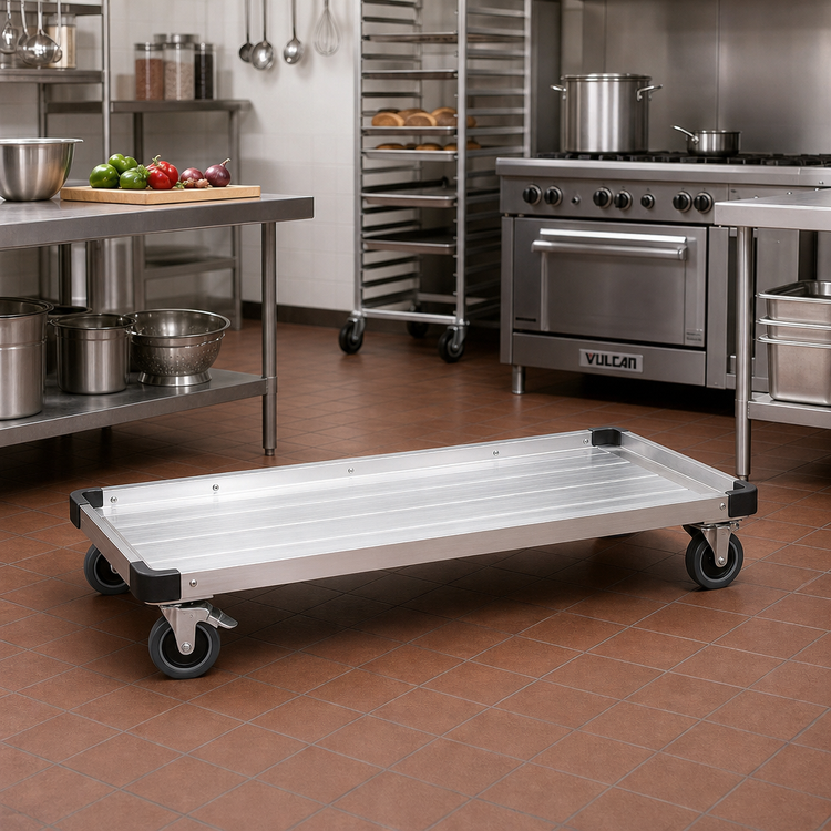 Product image #2 for Metro 48 Inch Wide x 18 Inch Deep Aluminum Truck Dolly Frame with Corner Bumpers