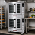 Thumbnail image #2 for Southbend Platinum Series Double Deck Standard-Depth Gas Convection Oven with Touchscreen Controls and Independent Doors