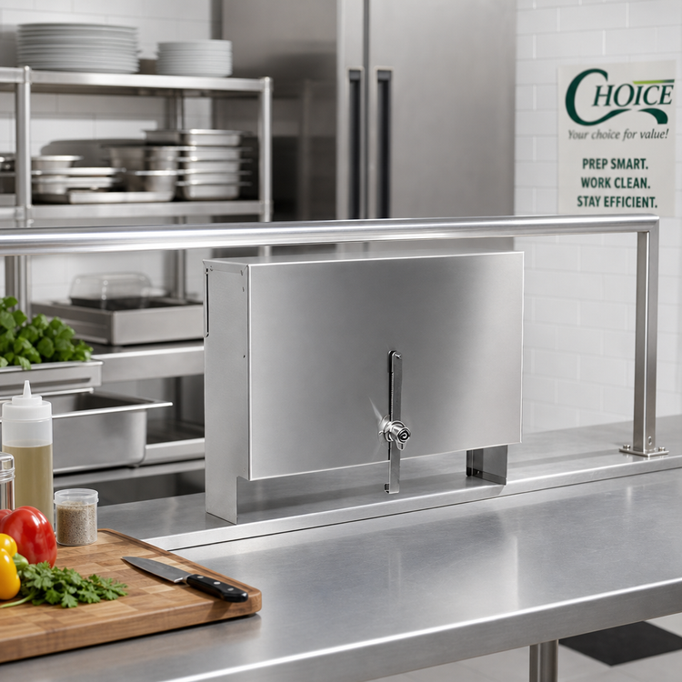 Product image #2 for CHOICE 21-Inch Single Stainless Steel Speed Rail Locking Cover