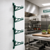Thumbnail image #2 for Eagle Valu-Gard Green Epoxy Adjustable Post Wire Wall Mount Prepackaged Mid Unit for 24-Inch Shelves