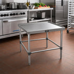 Thumbnail image #2 for John Boos GS6-2424SBK 24" x 24" x 24" Stainless Steel Equipment Stand, 16-Gauge Type 300 Top, Adjustable Bracing