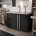 Thumbnail image #2 for Pro-Line E-Series 59.5-Inch Two-Section Direct Draw Draft Beer Cooler, Black, 3-Faucet, 23.7 Cu. Ft.