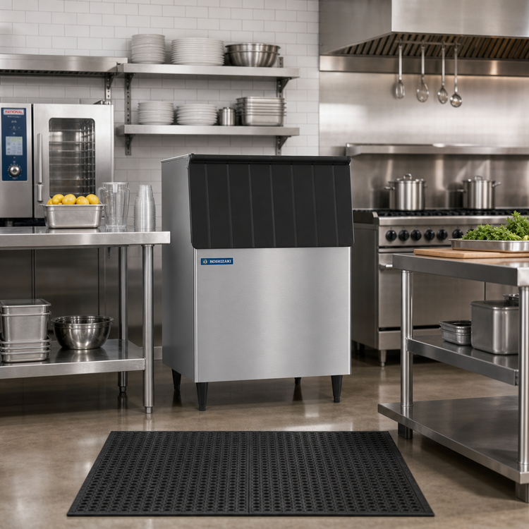 Product image #2 for Hoshizaki B-500SF 30-Inch Wide 500-lb Stainless Steel Ice Storage Bin with Top-Hinged Front-Opening Door