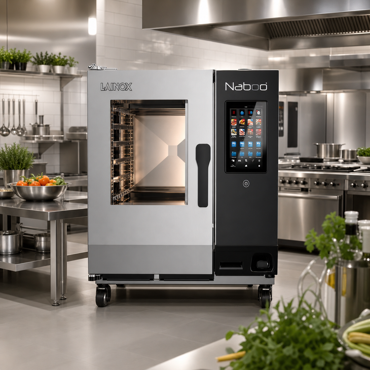 Product image #2 for Lainox Naboo 5.0 Floor Model Gas Combi Oven with Direct Steam, 6 x 1/1 GN, Touch Screen Controls